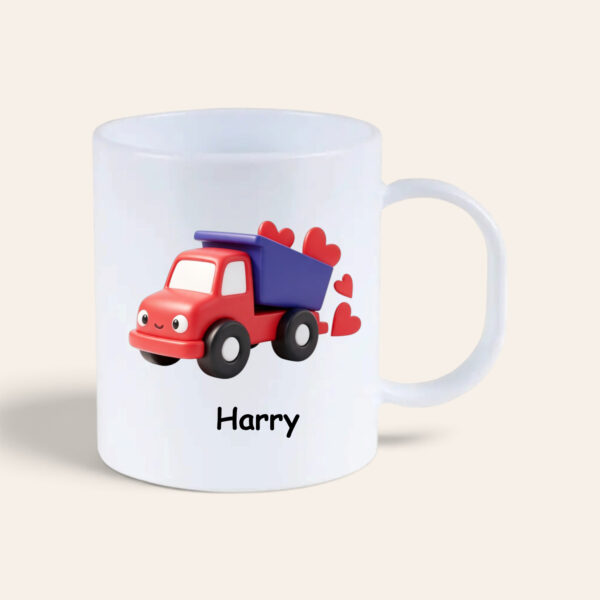 Personalised Truck Polymer Kids Mug