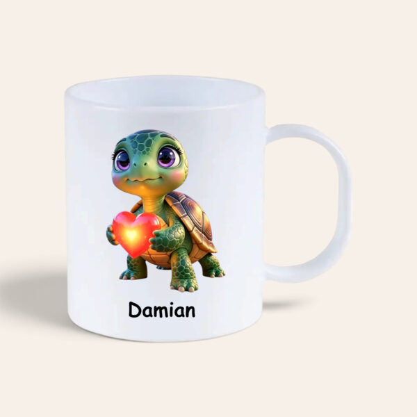 Personalised Turtle Polymer Kids Mug