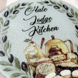 Personalised Country Style Chopping Board - Closeup