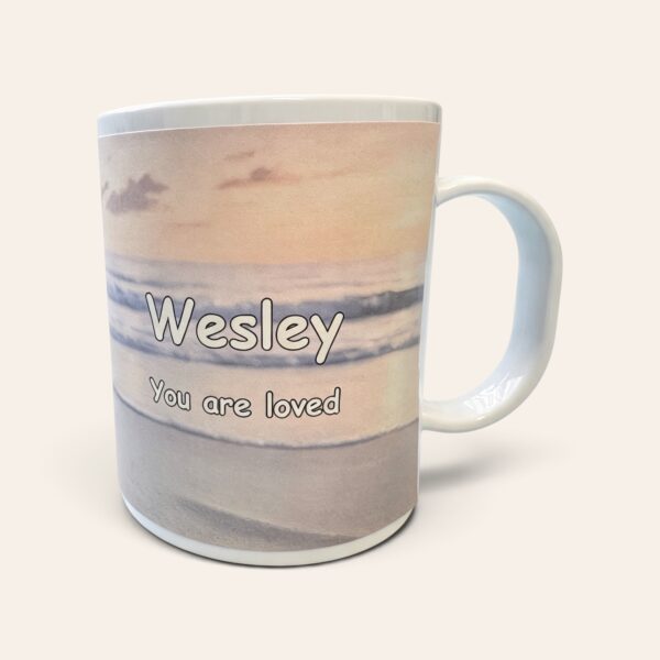 Personalised Turtle Polymer Mug - Sentiment Side