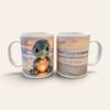 Personalised Turtle Polymer Mug-Optional Name & Sentiment - Back & Front