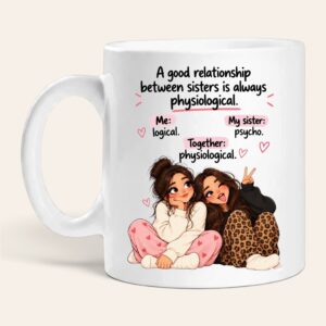 a-good-relationship-between-sisters-mug-front